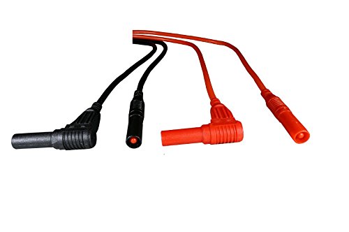 Test Lead Silicone [5 feet] Banana Male-Male Straight Right-Angle
