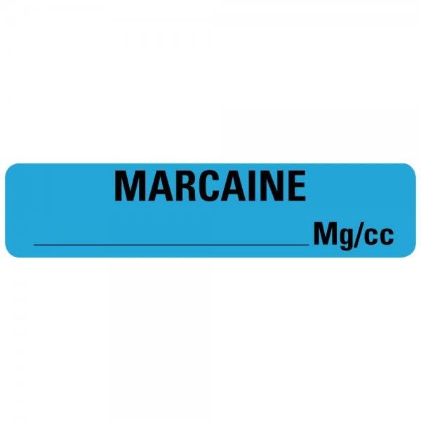 MARCAINE MG/CC Syringe Labels 0.375" x 1.625"
