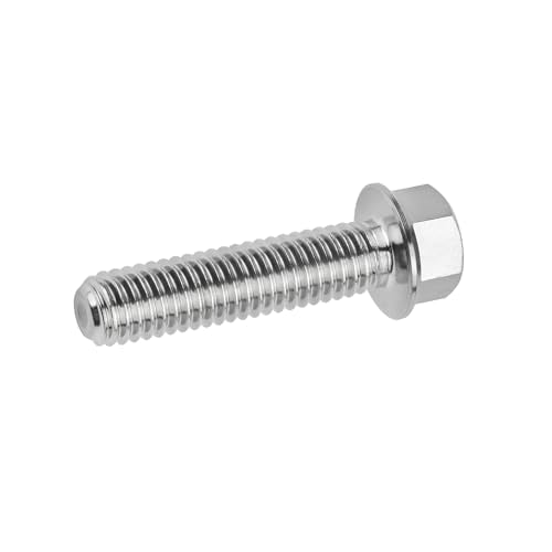 Yaruijia M8x30mm titanium hex bolts with small flange, 6-piece set