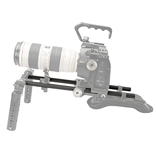 NICEYRIG 15mm Carbon Fiber Rod Combination with 16'' 12'' 6'' 15mm Rod Lightweight for DSLR Camera 15mm Rod Rail Support System