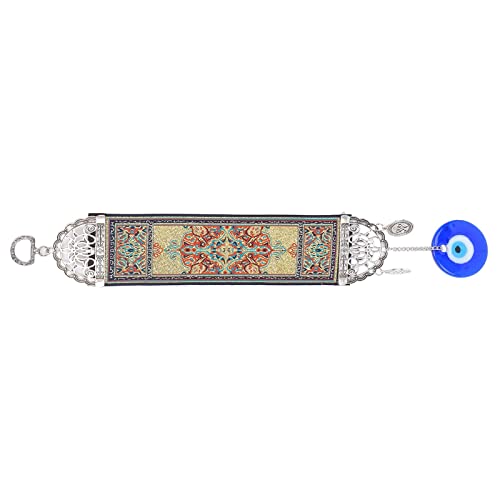 Evil Eye Decorations for Home, Hamsa Hand Amulet Pendant Exquisite Evil Eye Carpet Decor for Gifts Home Decoration(A)