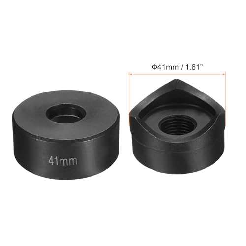 HARFINGTON 41mm sheet metal punch hole punch kit in black bearing steel for precise cutting of metal plates and sinks