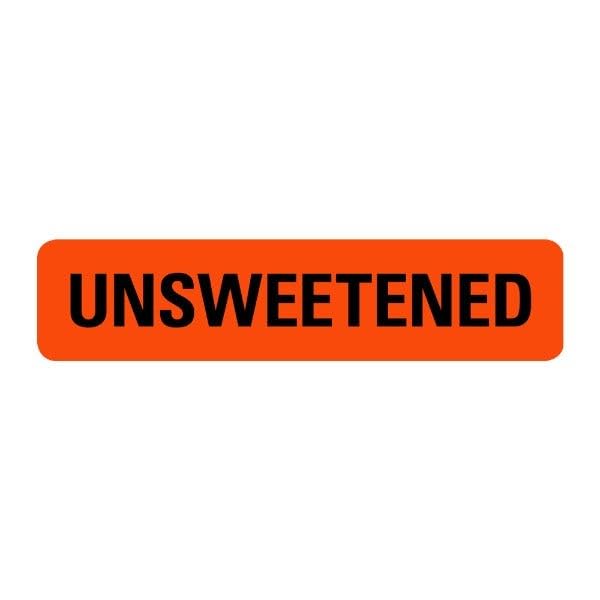Unsweetened Food Service Medical Labels