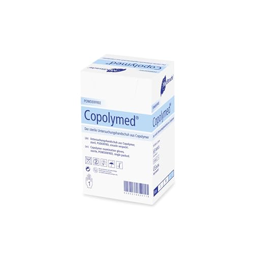 Meditrade 8092L Copolyme Sterile Examination Gloves Packed in Pairs Sterile Powder-Free Size Large (Pack of 100) Large