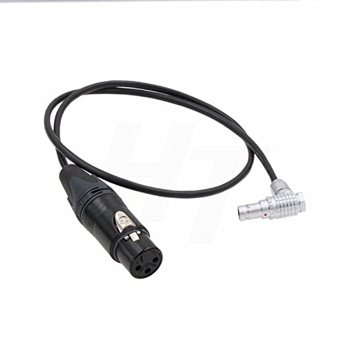 Audio Cable for ARRI Alexa 35 and Mini LF Camera Microphone Recorder XLR 3 Pin to Right Angle 6 Pin 60cm R-XLR