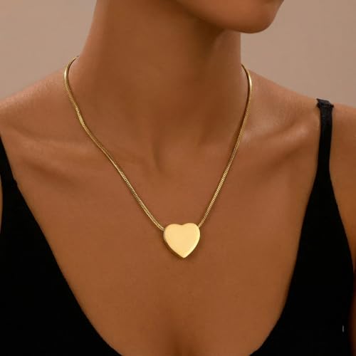 Cremation Jewelry for Ashes - Heart Urn Necklace Ashes for Women Men Cremation Locket Jewelry with Keepsake Urn Memorial Ash Gold