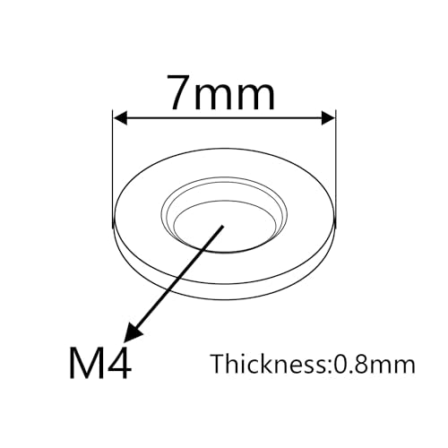 Wanyifa black titanium M4 flat washer, Grade 5, pack of 10