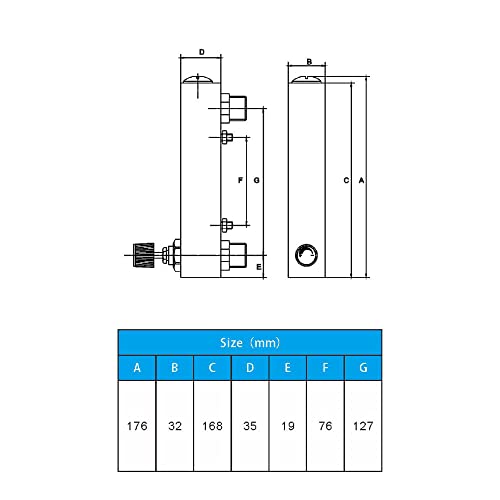 Liquid Flowmeter, LZM-15T Adjustable Panel Type Water Flow Meter with Control Valve, 0.1-1 GPM & 0.5-4 LPM (1/2" External Thread, 1/4" Internal Thread)