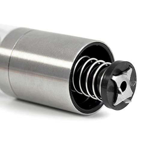 AdHoc Muskatino Nutmeg Grinder Spice Mill Razor Sharp PreciseCutDuo Blades Clear/Silver