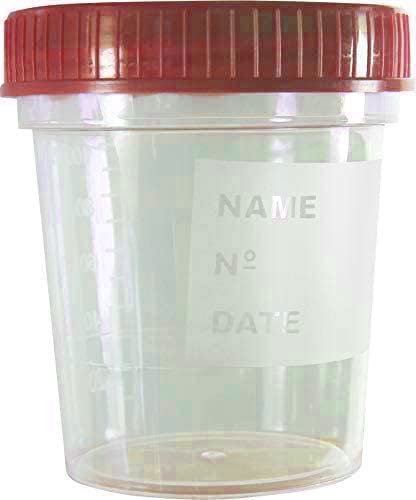 [Australia - AusPower] - SUMEDTEC 10 Pack (120ml) Sterile Urine Analysis Containers with Airtight Lid and Name Tag 