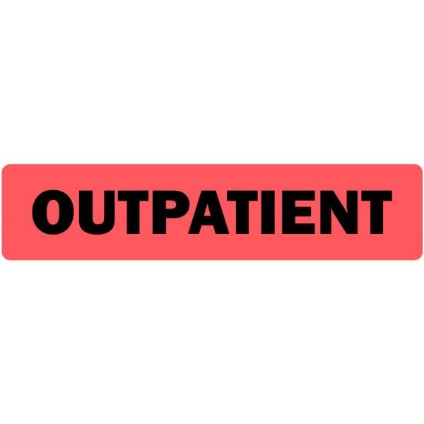 LabelValue.com | Outpatient Medical Healthcare Labels - 500 Labels Per Roll