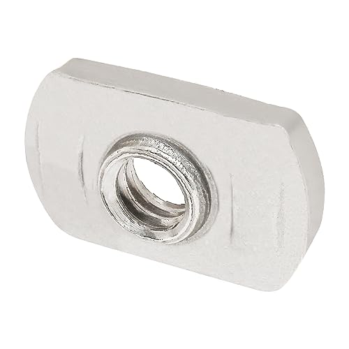 80/20 15 Series stainless steel 1/4-20 centered slide-in T-nuts for 1.5-inch aluminum extrusions