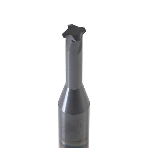 XYunEnZ 1/4-inch shank 4-flute solid carbide single-pitch thread mill, square nose, 1-1/4-inch length
