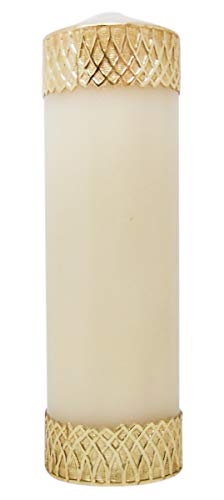 CB Church Supply Hand-Decorated Devotional Candles with Gold Wax Framed Image Will & Baumer Family Prayer Candle, 8-Inch, Divine Mercy