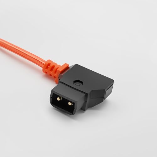 D-Tap Male to Hirose 12-Pin Female Power Cable for B4 2/3” ENG Lens Servo, Compatible with Fujinon, Canon, Nikon, Angenieux, Schneider, V-Mount/Gold Mount Battery Power, 25”
