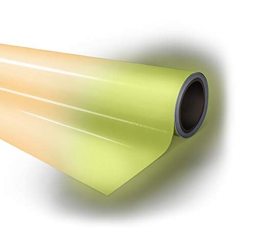 VViViD Deco65 Glow in The Dark Orange Luminous Finish Self-Adhesive Craft Vinyl 12" x 30ft Roll