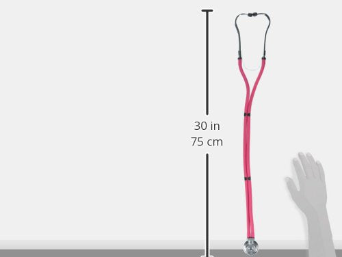 [Australia - AusPower] - Veridian Healthcare Sterling Series Sprague Rappaport-Type Stethoscope, Magenta, Boxed 