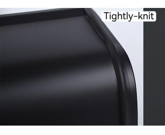 Black stainless steel vintage roll-top bread box by JunWondC, farmhouse style, small size with a sleek, classic design.