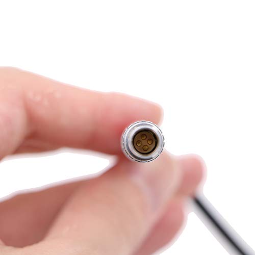 Alvin's Cables 4 Pin Male to 4pin Male Cable for Arri LBUS FIZ MDR Focus Right Angle to Straight 180° Right Angle to Straight