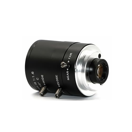 4-12mm Varifocal C-Mount Lens for Raspberry Pi HQ Camera, with C-CS Adapter, Industrial Telephoto Lens 4-12mm