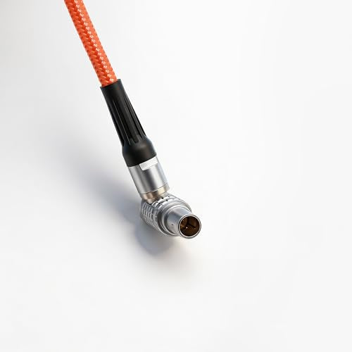 D-TAP to Lemo-Compatible 2 Pin Male Power Cable Suitable for Teradek Z Cam ARRI RED DJI TILTA Paralinx Preston Transvideo Offhollywood Switronix Panasonic (Orange) Orange
