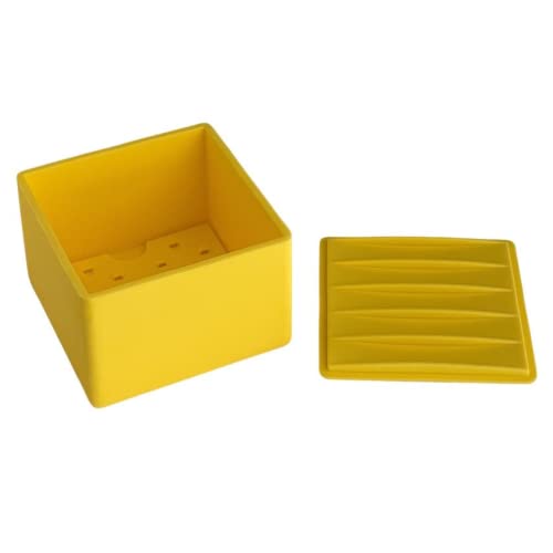 CapaBunga Cheese Vault for Soft Cheese - Reusable Artisan Cheese Storage Container for Fridge - Food Grade Silicone Cheese Container 5x5x3.5” - Easy to Clean Cheese Keeper for Refrigerator – Butter