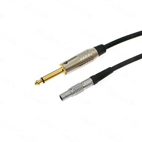 Timecode-Cable for Sound Devices 833 to Denecke TS-3 Slate 5 Pin Male to 1/4’’ Mono TS Time Code Bidirectional Cable 1M|39.7inches