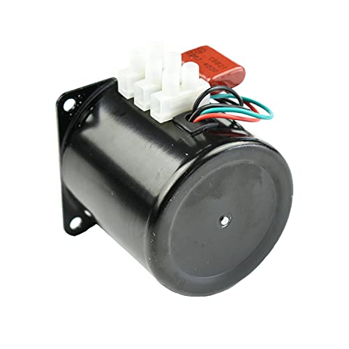 60KTYZ Synchronous Gear Box Motor AC 220V 60/72r/min CW/CCW High Torque Gearbox Electric Motor Contaolable DirectionI 18W for Double Power Switch and Electric 60/72RPM