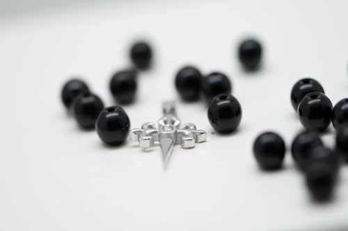925 Sterling Silver and White Cubic Zirconia Pendant - Way of Saint James Cross, Camino of Santiago (13 MM x 20 MM)