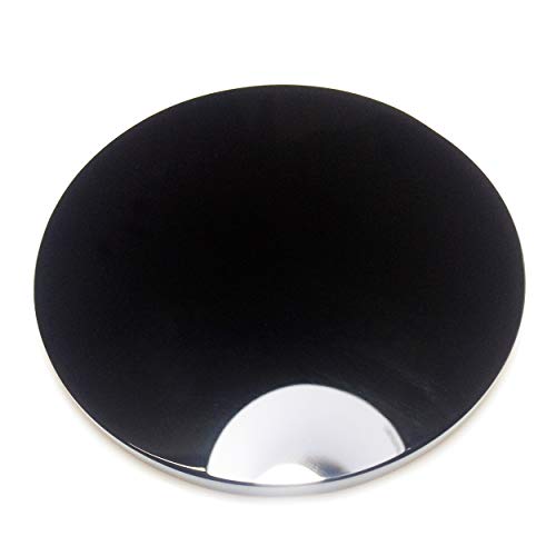 Polar Jade Natural Black Obsidian Scrying Mirror, 125mm/5" 5"L x 5"W