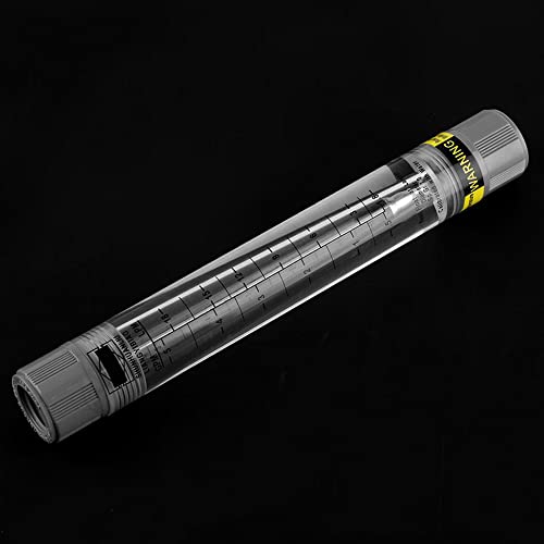 Liquid Flowmeter, LZM-15G Acrylic Tube Type Rotameter, High Accuracy Water Flow Meter, 0.25-2.5 GPM & 1-9 LPM, 1/2" Internal Thread