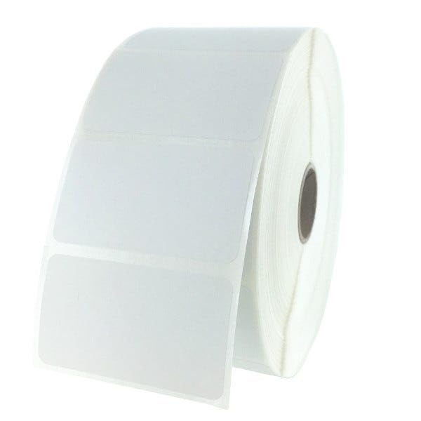 LabelValue LV-10015341 White High Volume Barcode Labels - 2.25" x 1.25", 2100 Labels/Roll, Durable Permanent Adhesive - Compatible with Zebra Label Printers