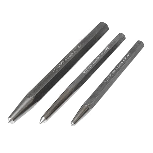 Mayhew Select 89082 Punch Set, 3-Piece, Black