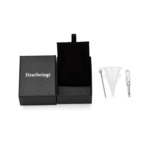 Hearbeingt Teardrop Tree of Life Urn Necklaces for Ashes Cremation Jewelry A-Silver