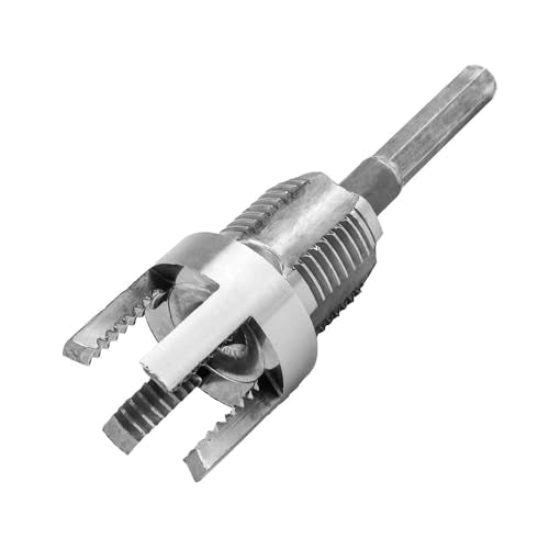 Treki Pack of 3 Pipe Tap 1/2 Inch 3/4 Inch 1 Inch Water Pipe Tap Cutters Pipe Tap Opener Female Thread Cutter External Thread Cutter for PVC PP PE Pipes