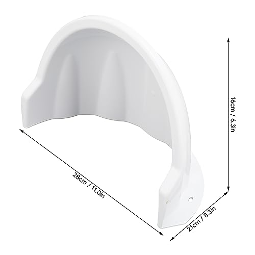Universal Sun Rain Shade Camera Cover for Dome Outdoor Camera, Unnoticeable Design, 11 x 8.3 x 6.3in (White) White