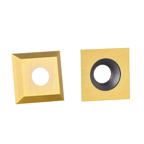 YANSYUAN 12mm titanium-coated square tungsten carbide insert, 12x12x2.2mm, 35° for CNC router bits