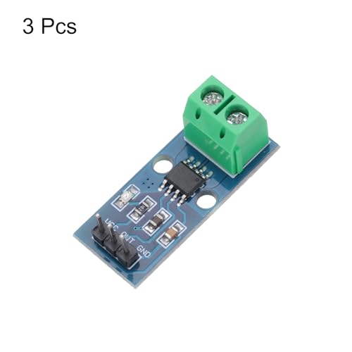 QUARKZMAN 3pcs ACS712 Current Sensor Module 5A Range Hall Effect Current Sensor Current Measurement AC/DC for Current Detection | Current Measurement, Range, For Current Detection