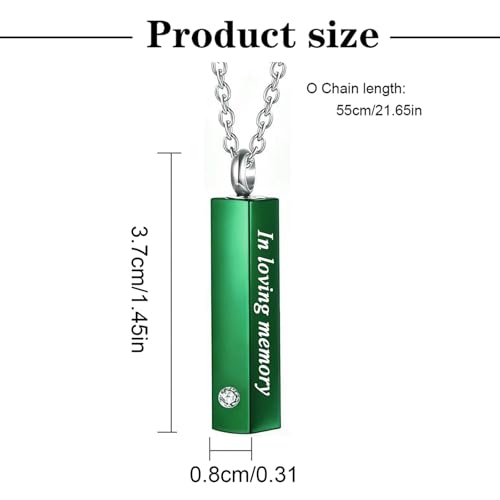 weikui 6 Pieces Urn Necklace for Ashes for Men Women Cremation Jewelry for Ashes Memorial Urn Locket for Ashes Keepsake Pendant for Human Ashes 6Pcs-Purple