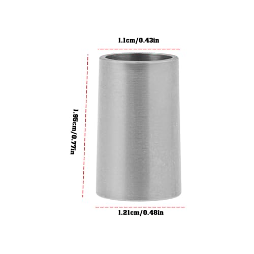 B10 to B12 Drill Chuck Adapter Sleeve 12.1 x 11.1 x 19.5 mm Stainless Steel Pack of 2