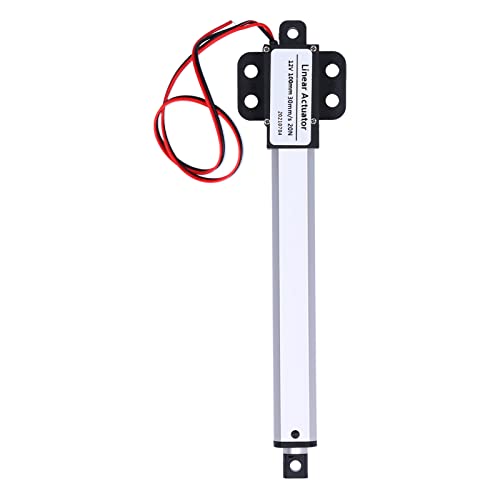 Vikye Linear Actuator Mini Electric Low Noise 100mm Stroke for Electric Recliners and Lift Tables - 12V Input Voltage (Stroke 100mm-30mm/s-20N) Stroke 100mm-30mm/s-20N