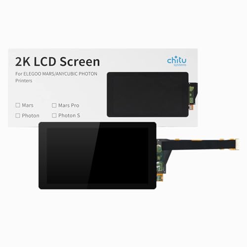 chitu systems 5.5 Inches LCD Screen for Elegoo Mars Pro/Anycubic Photon S 3D Printer Replacement, LS055R1SX04 Sharp04 2K LCD Screen with Protective Glass, 1440 × 2560 Resolution (for Photon S)