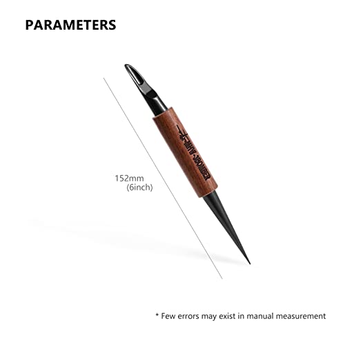 MHW-3BOMBER Latte Art Pen for Barista, Rosewood Coffee Art Pen for Latte, Cappuccino, Macchiato, Espresso Art Tool Barista Gift, CN5400R