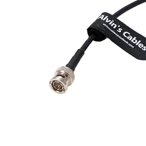 Alvin's Cables Micro-BNC Male Right-Angle to BNC Male 6G HD SDI Coaxial-Cable for Blackmagic-Video-Assist 75 Ohm 50cm right angle micro bnc