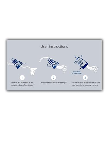 MUNDO JUDAICO Magen Tzitzit washing protector family pack, reusable tzitzit laundry tool set