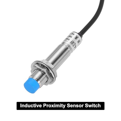 QUARKZMAN M12 Proximity Sensor NC Normally Closed PNP 1.2 m Pack of 5 | Inductive proximity switch, 4 mm detection distance, DC 6-36V, LJ12A3-4-Z/AY