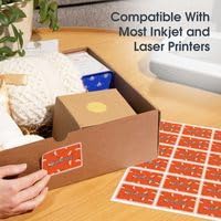 4" X 4" Square Printable Labels for Inkjet and Laser Printers - 500 Sheets, 2000 Matte White Custom Stickers for Business Logos, QR Code Stickers, Product Labeling - Spartan Industrial Template S005 4" X 4" 500.0