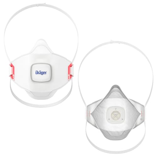 Dräger X-plore 1930 V Dust Mask, Pack of 3, FFP3 Respirator Mask with Valve, Various Sizes | FFP3 Respirator Mask with Valve - Various Sizes M/L | Pack of 10
