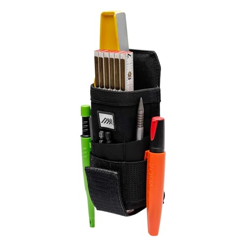 Diamondback Wingman X versatile tool holster attached to a belt, black utility pouch with multiple tool slots