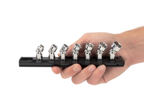 TEKTON 1/4 Inch Drive Universal Joint Socket Set, 7-Piece | SHD90109 7-Piece (1/4-9/16 in.)